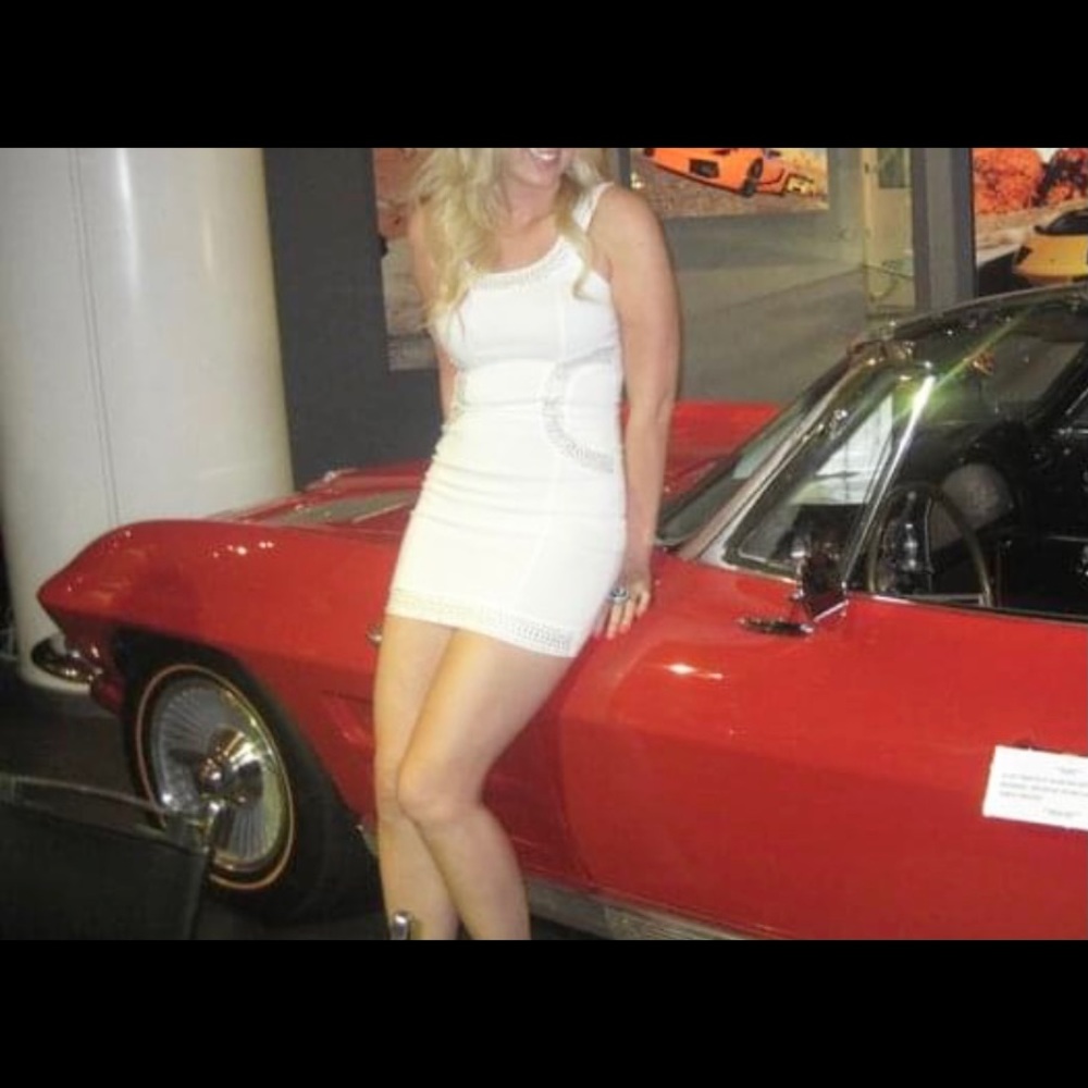 Little white studded dress